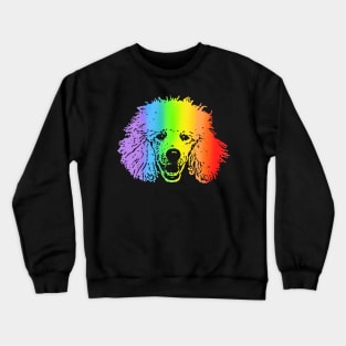 Rainbow Poodle Crewneck Sweatshirt